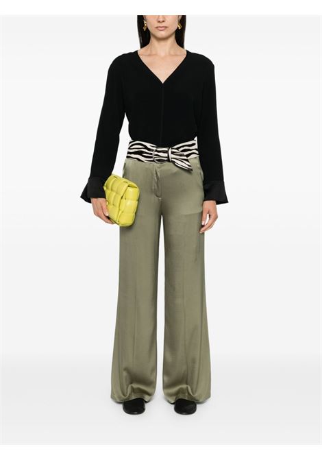 Black V-neck crepe blouse Strong strong - women FORTE FORTE | 128718001